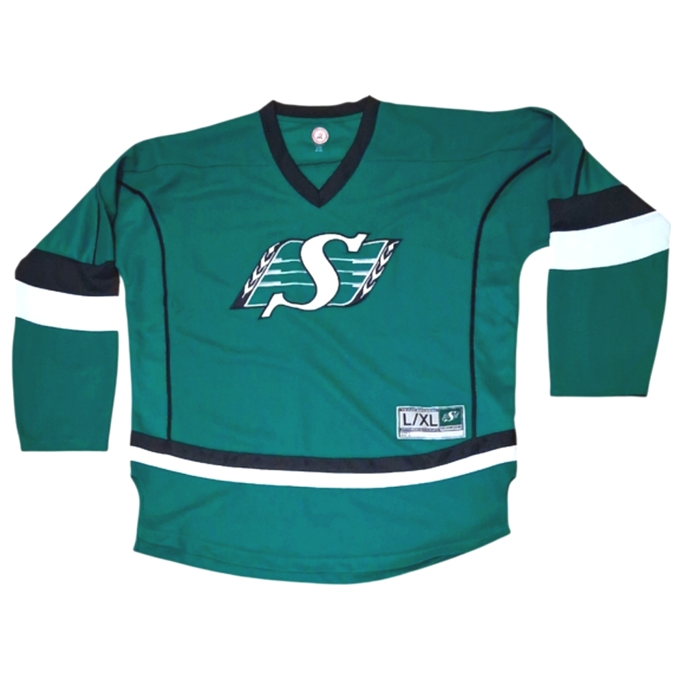 L/XL OFFICIAL CFL Saskatchewan Roughriders  Jersey - Football 3674